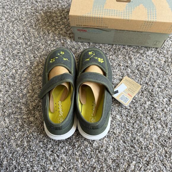 Spenco Women's Forest Green Heidi Mary Jane Shoes US 7 Total Support Comfort New - Picture 3 of 7